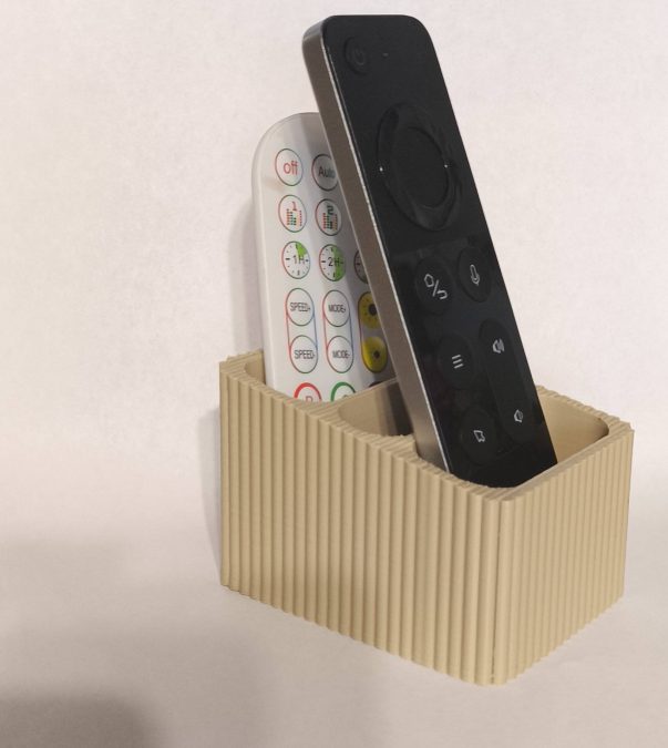 Minimalist 3-Compartment Remote Control Holder