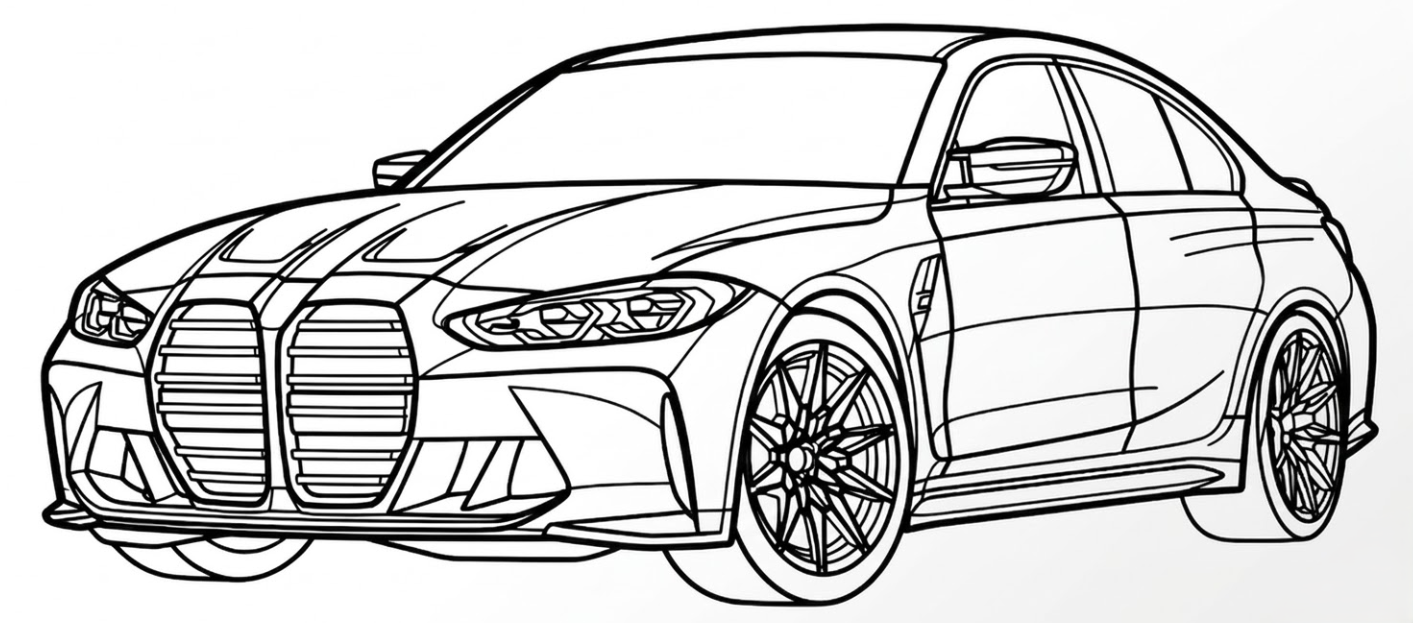 BMW M3 G80 Competition Wall Art