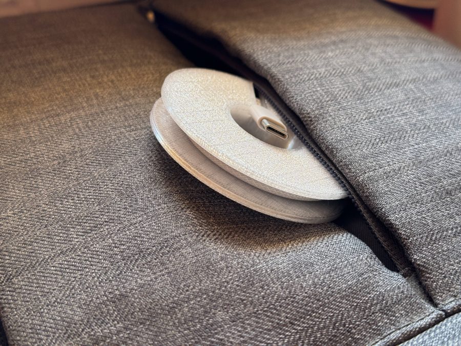 Minimalist charging cable organizer