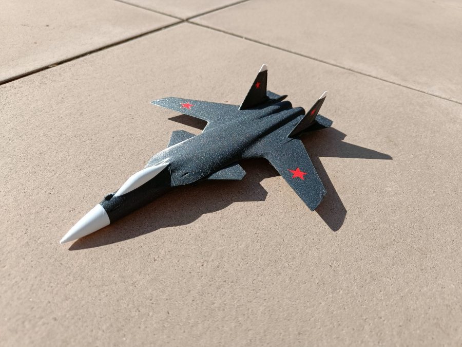 One piece Su-47 multicolor aircraft