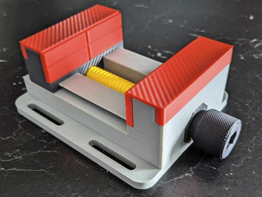 Large Machine Vise with Trapezoidal Thread