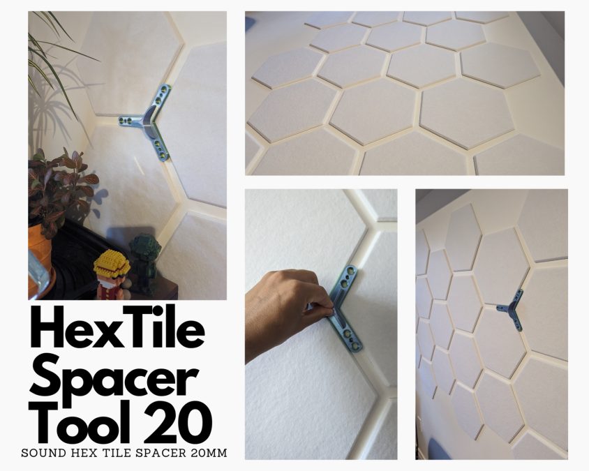 HexTile SpacerTool 20 - Sound Hex tile spacer 20mm