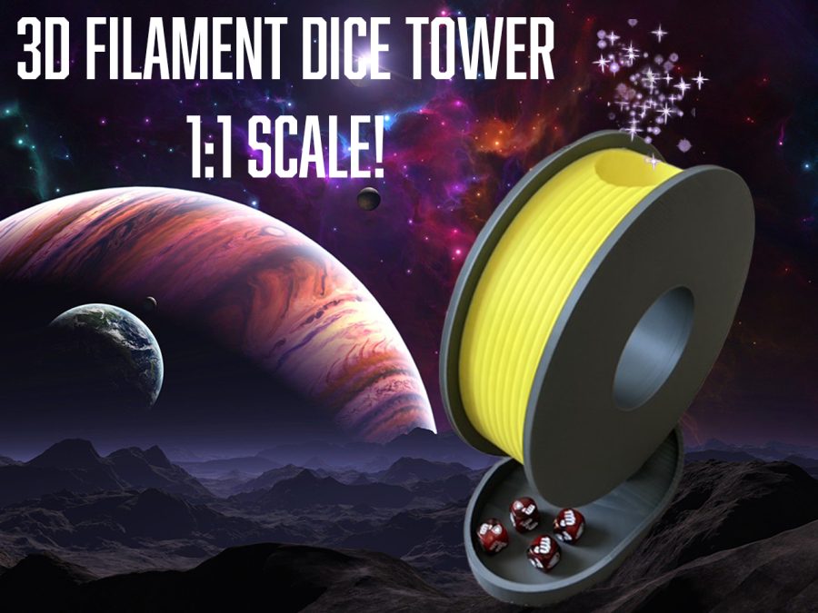 3D Filament Spool Dice Tower