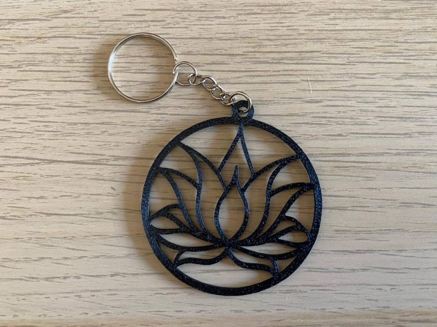 Lotus Flower Keychain