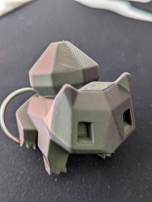 Bulbasaur low poly keychain