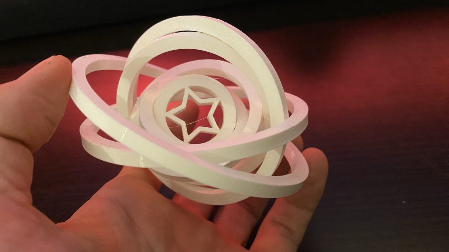 Gyroscopic Christmas Star Ornament