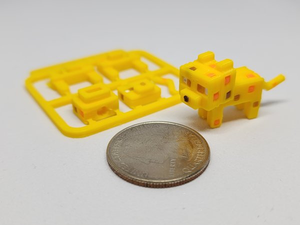 Minecraft-inspired Ocelot Mini Figure Kit/Keychain