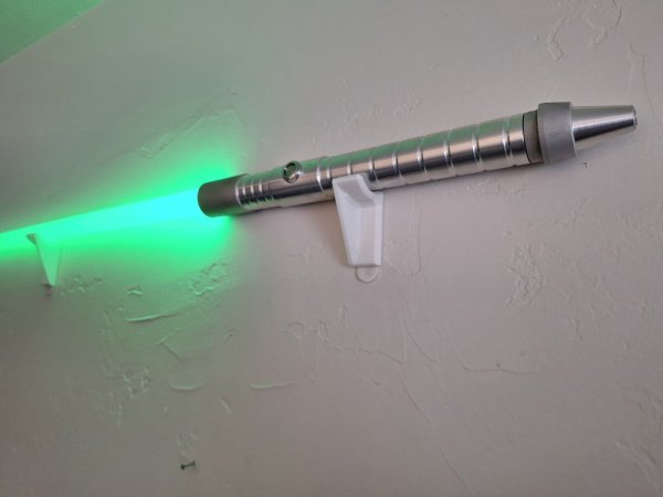 Wall Hook/Mounts for weapon props, lightsabers, swords... (To use with command strips)