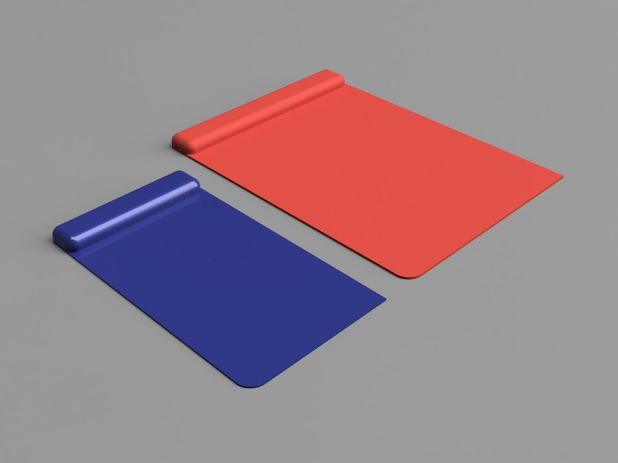 Set of plastic Japanese spatulas