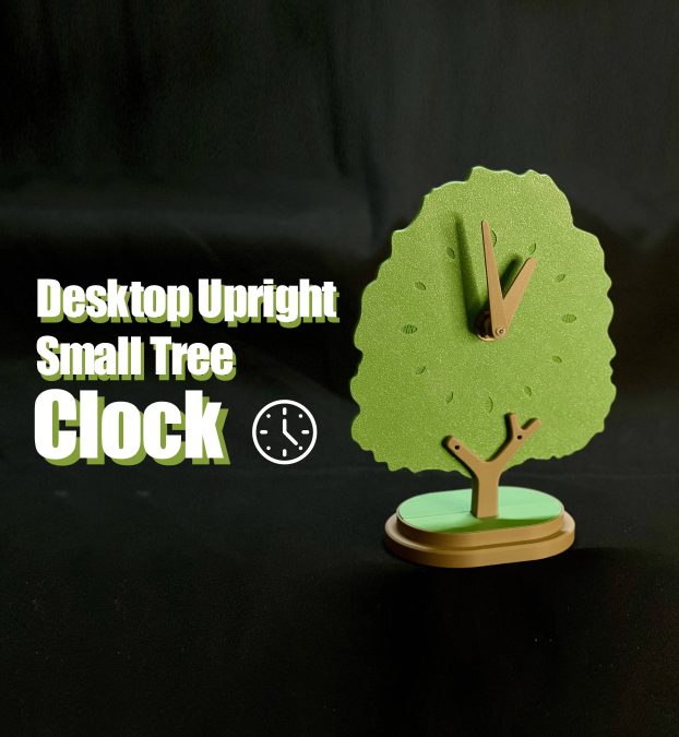 Desktop Upright Small Tree Clock