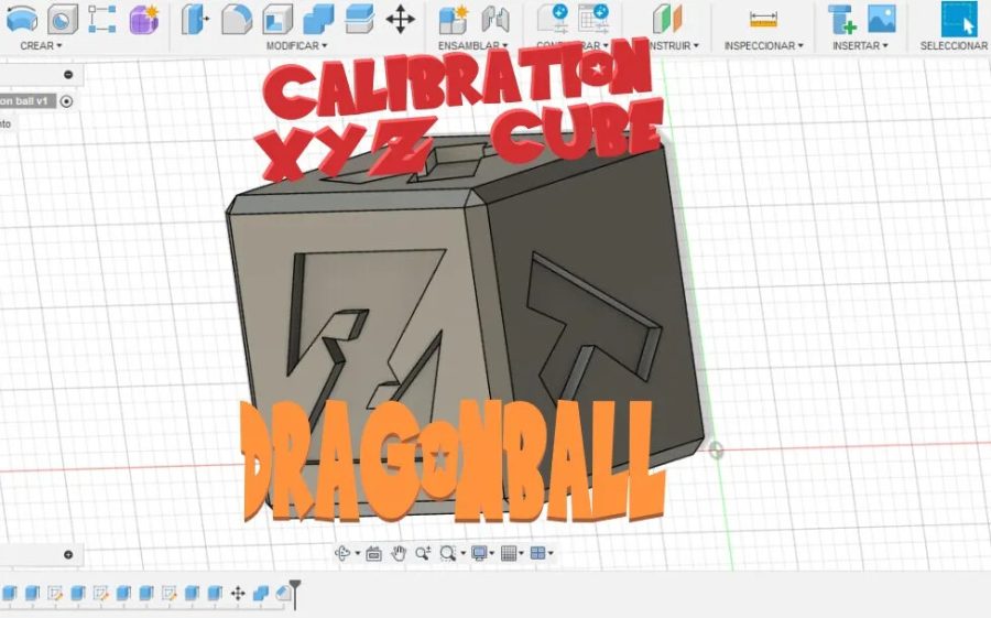Calibration cube XYZ Dragon Ball