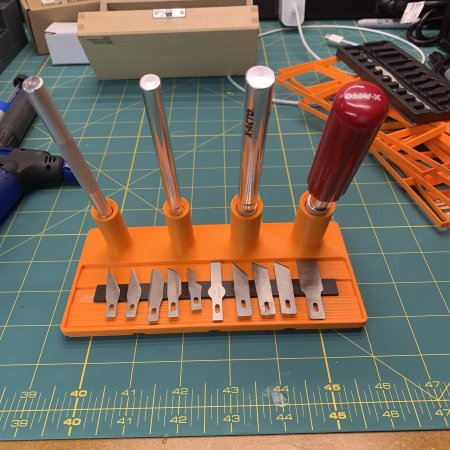 Gridfinity X-Acto / Hobby Knife Storage Tray