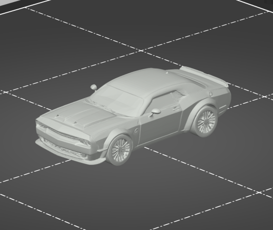Dodge Sport Car - Model Scaled