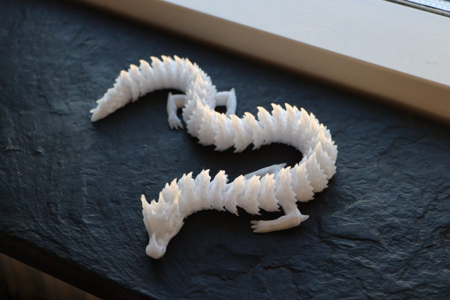 Articulated ice dragon by p1lotz