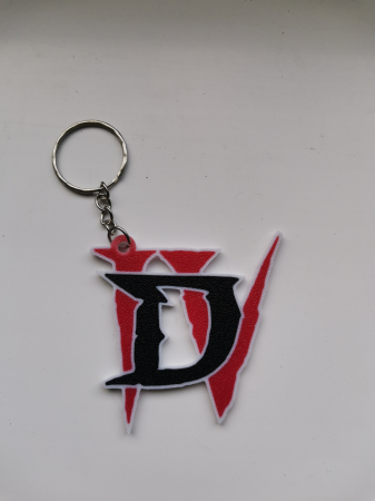 DIABLO IV LOGO KEYCHAIN