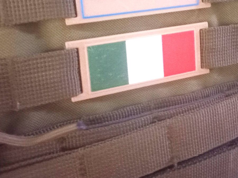 Airsoft /backpacking M.O.L.L.E. flag Italy / France /Belgium