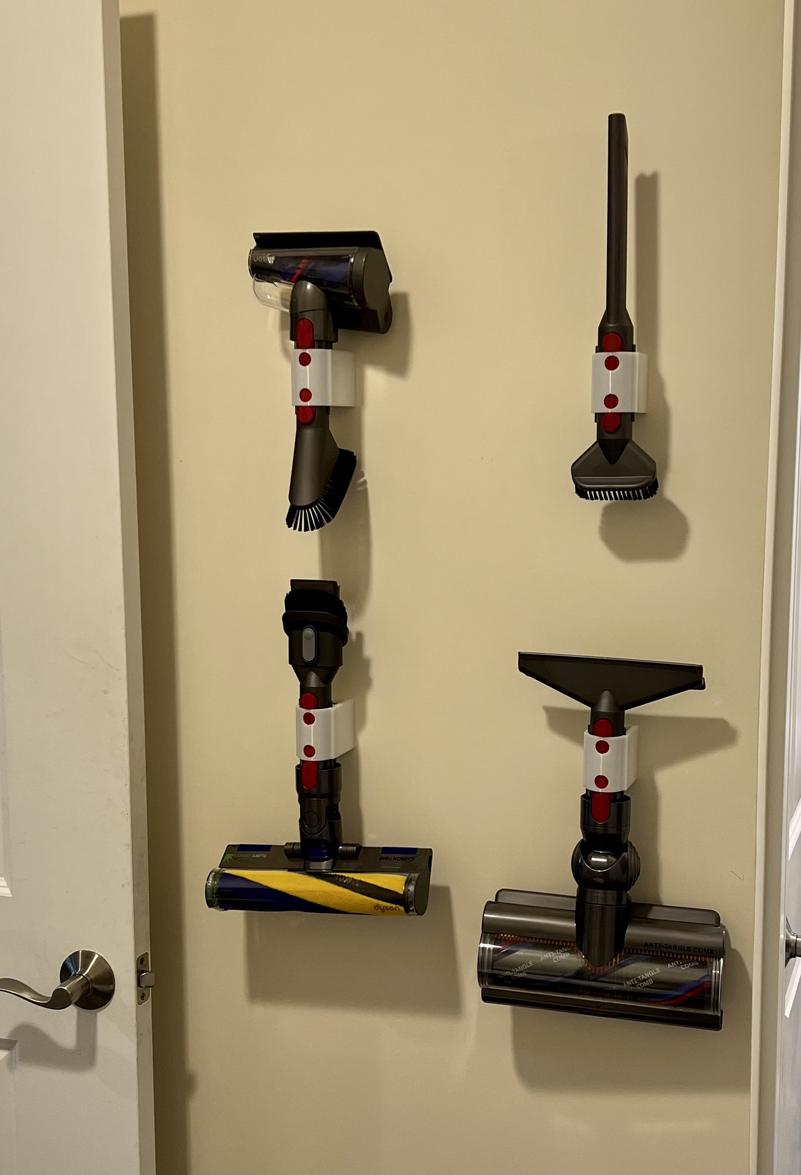 Dyson V15/V11/V10/V8/V7 Accessory Mount/Holder - Double Deep Edition