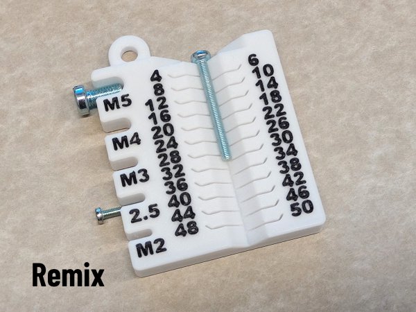 Metric Screw and Nut Measuring Tool