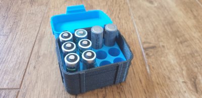 Double width multi use case with AA battery insert