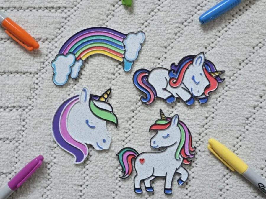 Cute Rainbow Horse Pony DIY Coloring