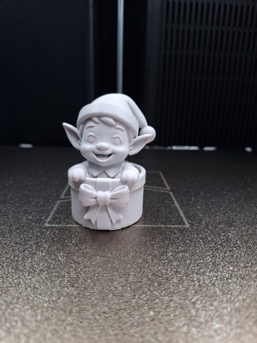 Christmas Elf in a Gift Box