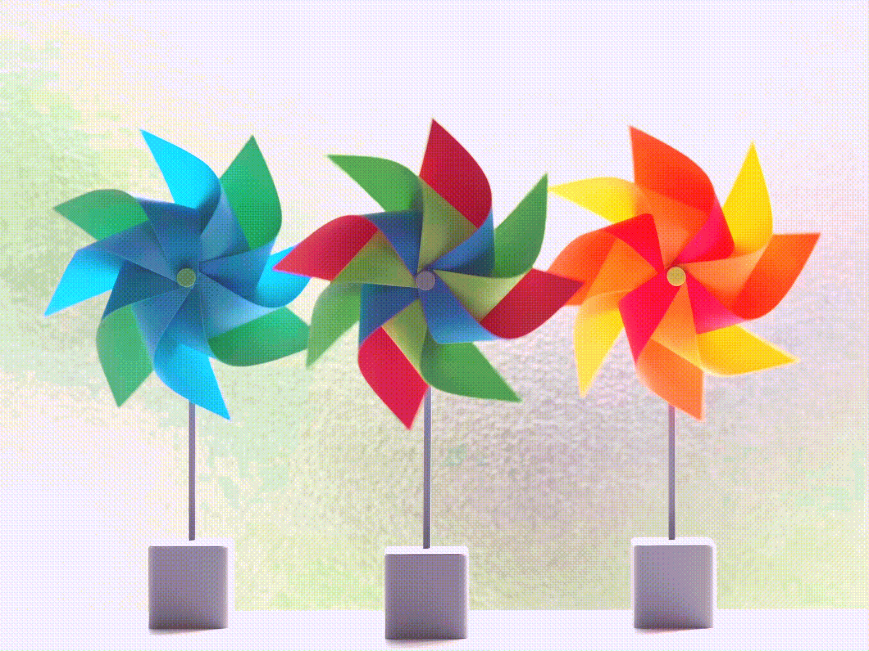 Double-layered pinwheel