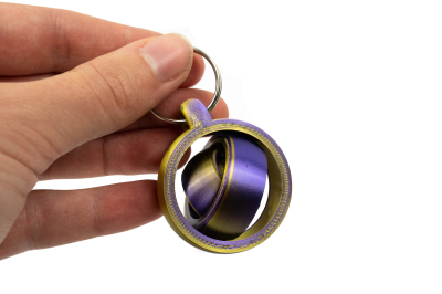 Rotating Rings Keychain – Print-in-Place Fidget