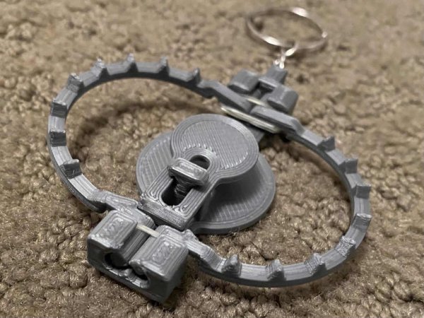 Mini bear trap keychain remix