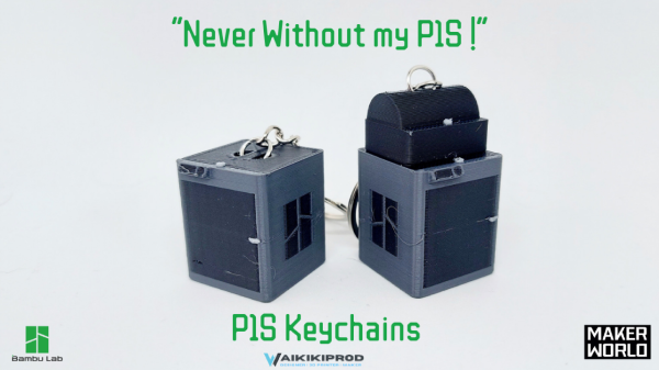 P1S Keychain - "Never without my P1S"