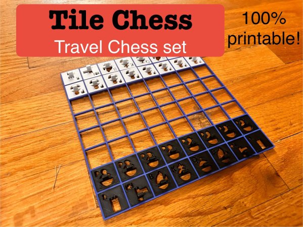 Tile Chess - Travel Chess Set
