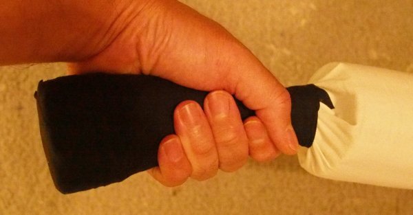 Ergonomic weapon handle (LARP/Combat Sport sword/dagger)