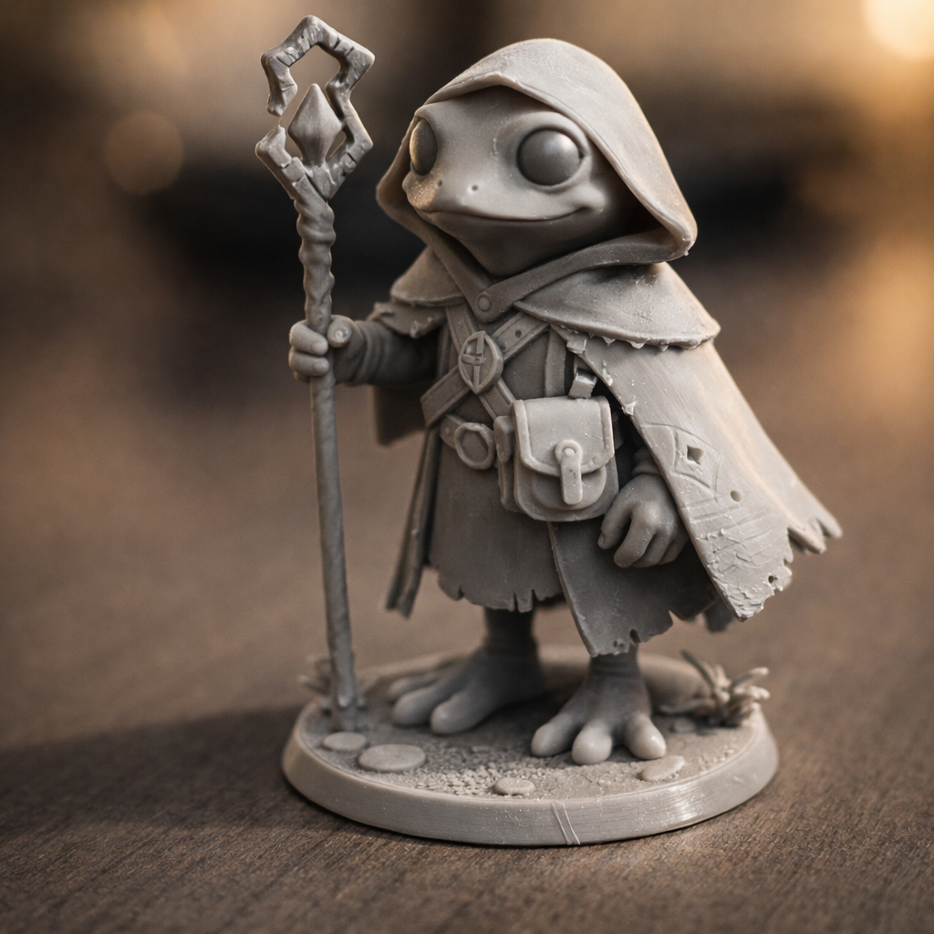 Frog Wizard miniature