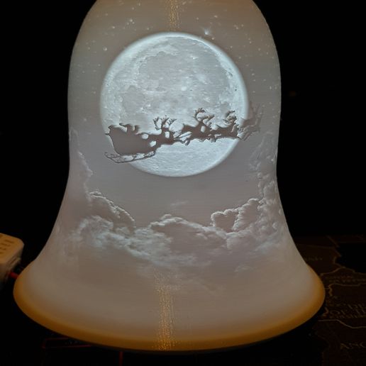 Christmas Lithophane Bell
