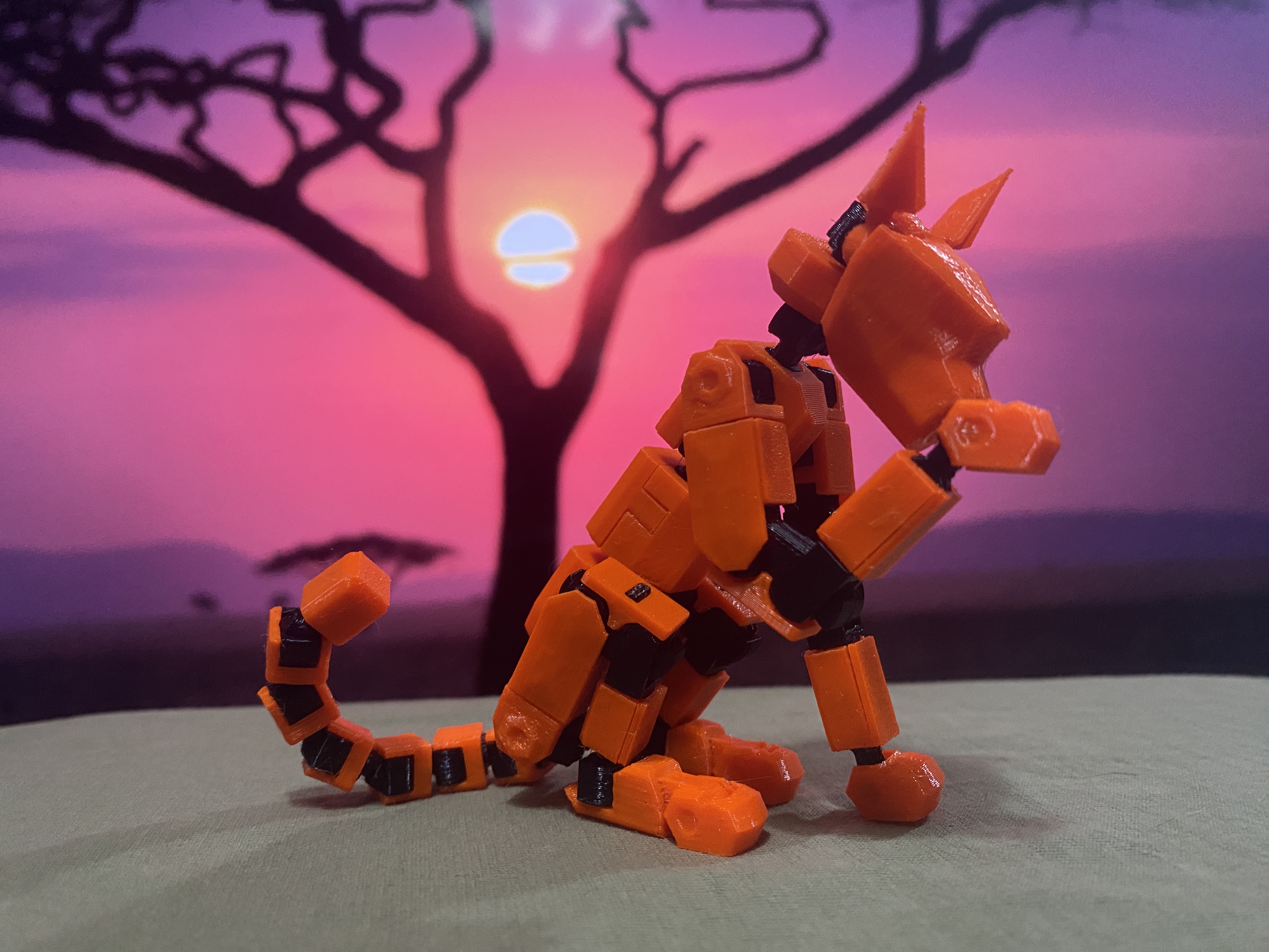Gyro 7 Printable Jointed Cat
