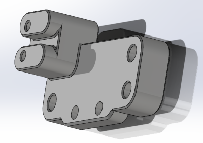 BTT Eddy Duo Rapido UHF mount for Vitalli3d's Super Lightweight Carriage for Voron Printers