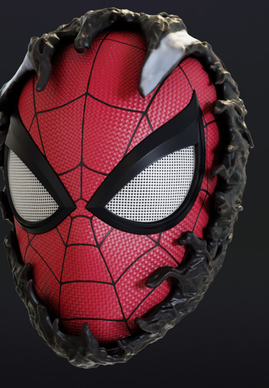 Spiderman becoming venom mask–( Personal Use Recommended)