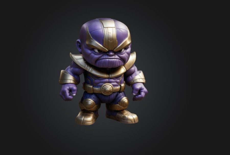 Chibi thanos figure