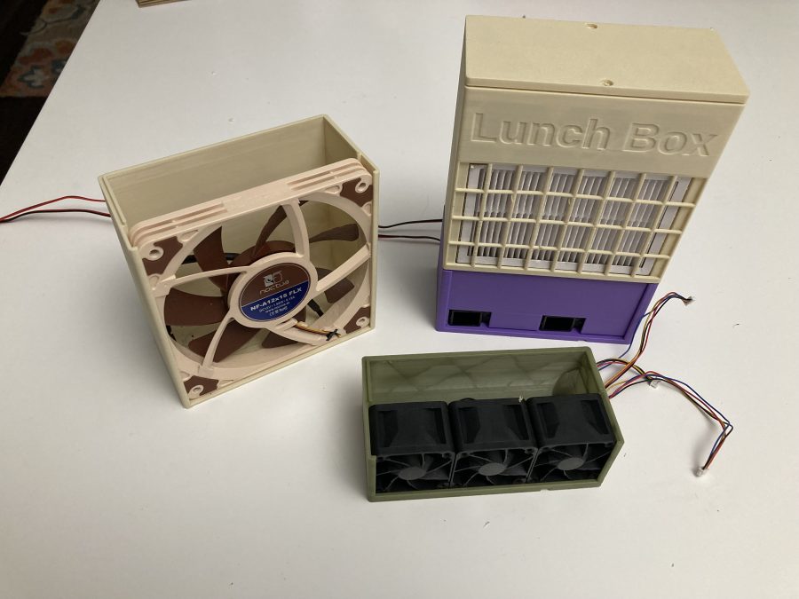 LunchBox HEPA+Carbon filter for Bambu Lab X1C/P1P (simple recirculating parametric air purifier)