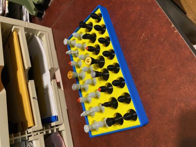 Box for chess pieces re Star trek ches TOS