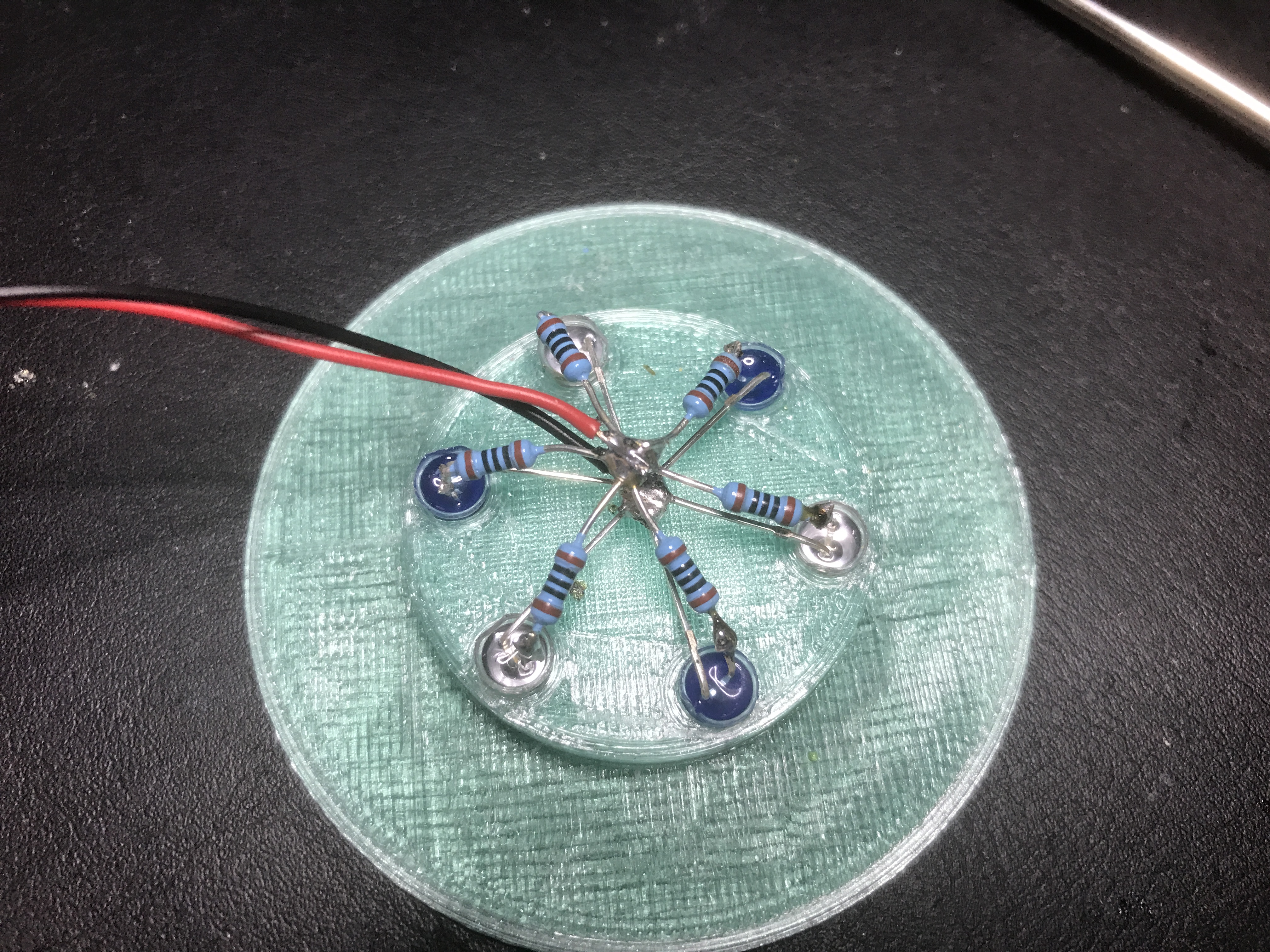 UFO Abduction Lamp with blinking lights