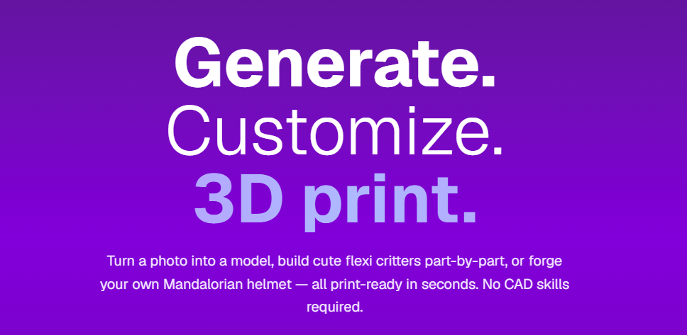 Generování 3D modelů pomocí AI: Z fotky nebo nápadu k hotovému STL během minuty