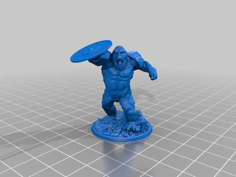 Gorilla With Shield