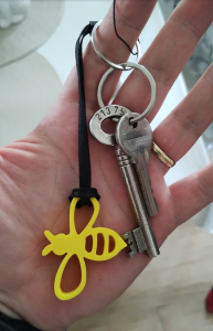 Včela přívěšek na klíče / Bee key ring