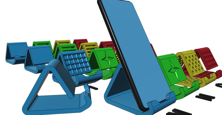 Phone Holder Phone Stand smartphone holder smartphone stand easy print without support